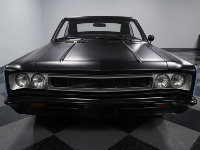 1967 amc rebel 47270 miles flat black coupe 385 v8 2 speed automatic