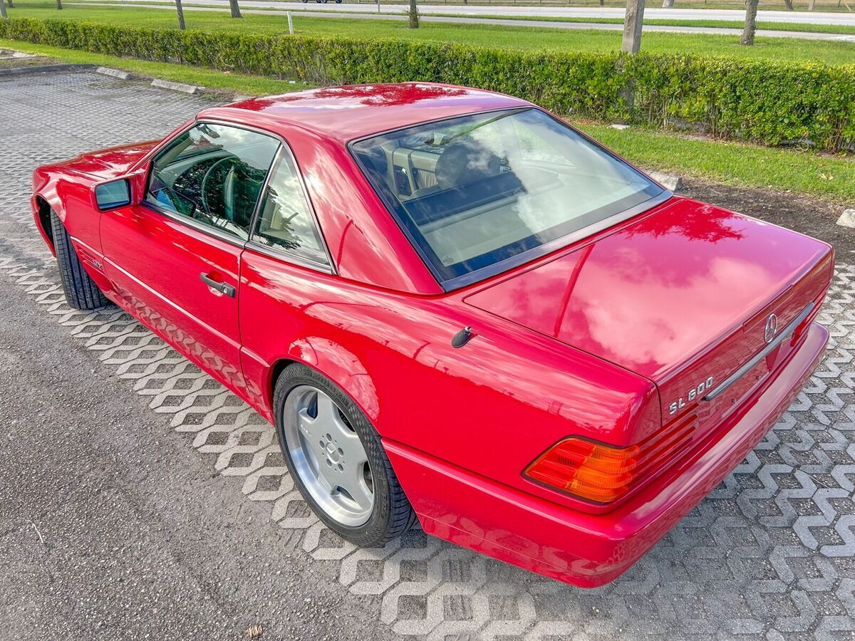 1994 mercedes-benz sl600 convertible white rwd automatic 600