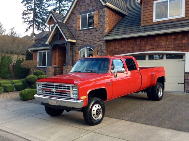 1988 chevrolet silverado k-30 4x4 crewcab 3+3 454 v8 fi gmc k20 3500 2500