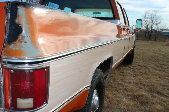 1973 chevy cheyenne super c20 3+3 crew cab truck 89k miles! survivor