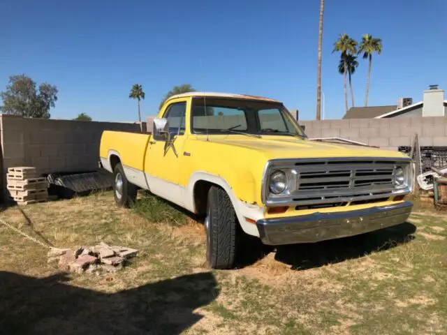 1972 dodge d200 long bed 360 automatic 727 3 speed trans a/c