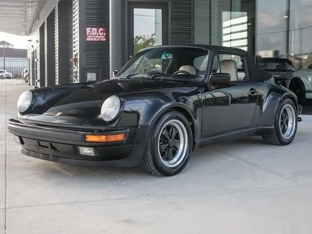 1989 porsche 911 turbo 54977 miles black 5-speed manual
