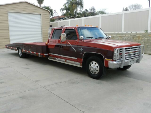 1988 chevrolet 3500 3+3 crew cab car hauler. tow