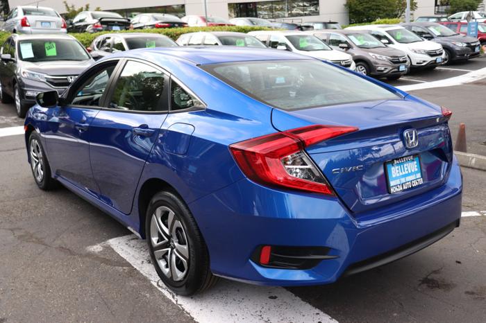 certified 2018 honda civic lx sedan bellevue, wa 98006 for sale in bellevue, washington