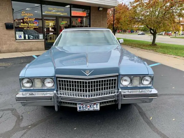 1973 cadillac coupe deville blue 472ci v8 - original car w/ repaint 2019
