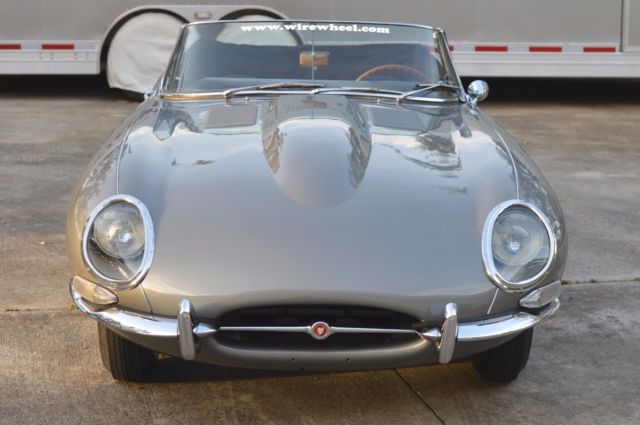 1963 jaguar 3.8 xke e-type series 1 roadster grey metallic with black interior