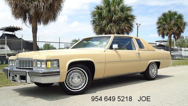 1977 cadillac coupe deville , rare colors , ex clean , truly none nicer, florida