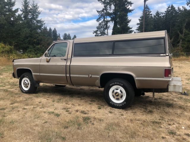 1976 chevy 2500 pickup truck 4wd camper special sierra 350 no reserve