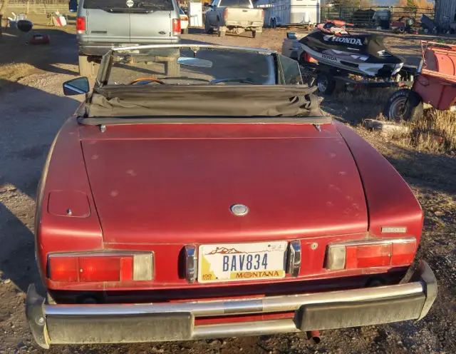 fiat 124 spider 1975 convertible 2-door soft top