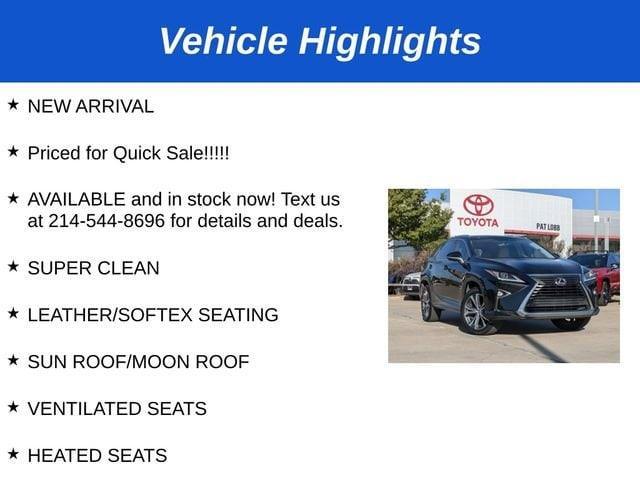 2016 lexus rx 350 base
