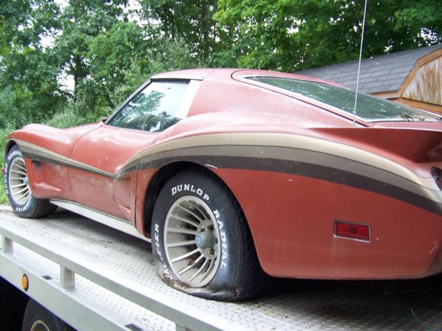1974 corvette greenwood wide body, 28k, ecklers can am, ac/pw coupe barn-find