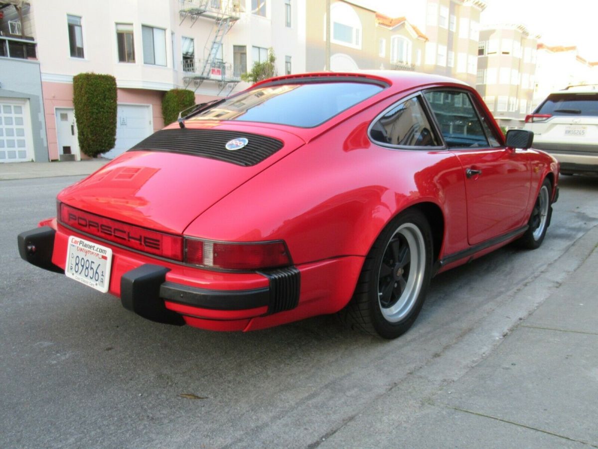 911sc euro coupe rare pasha interior guards red mechanic owned matching numbers