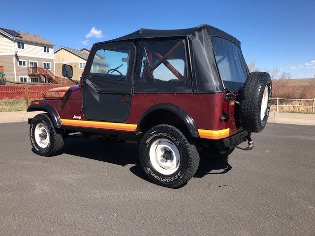 1982 cj-7 renegade vintage red great patina look