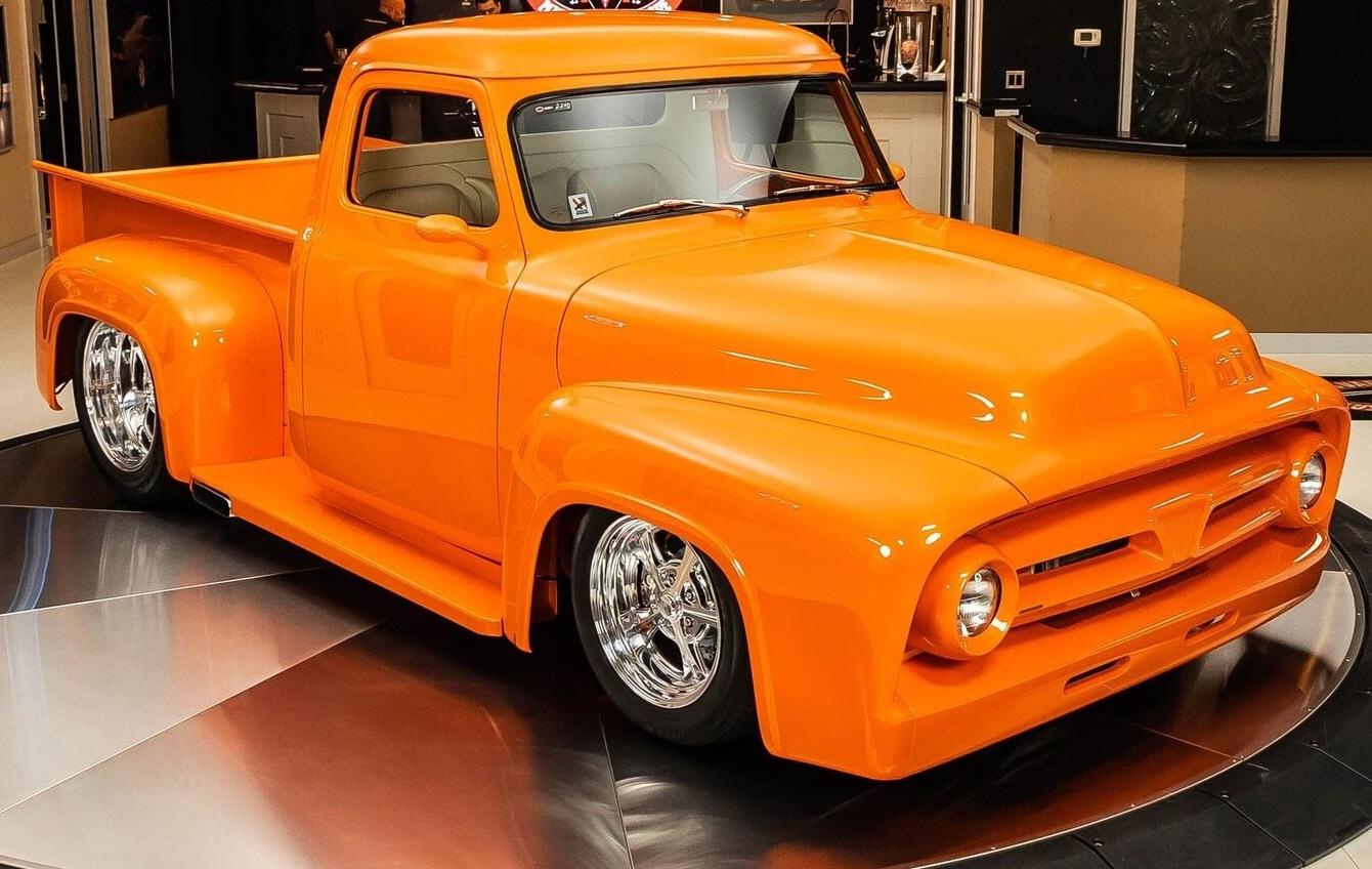 1953 ford f100 pickup restomod tangelo pearl 460 v8 1330 miles