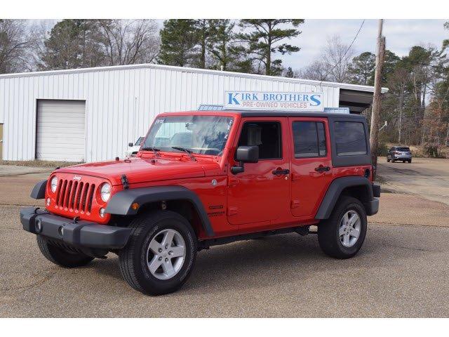 used 2016 jeep wrangler 4wd unlimited sport grenada, ms 38901 for sale in dubard, mississippi