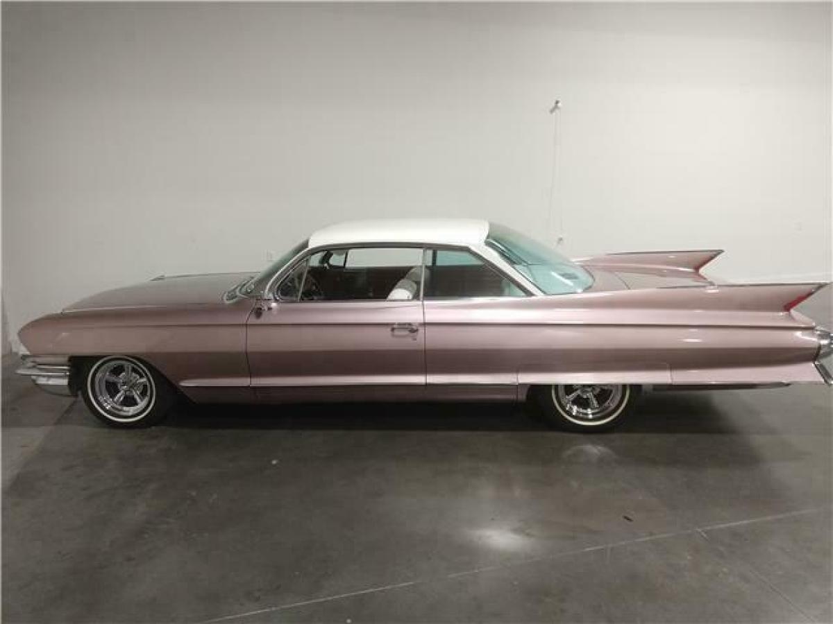 1961 cadillac coupe de ville 390 v8 automatic fontana rose