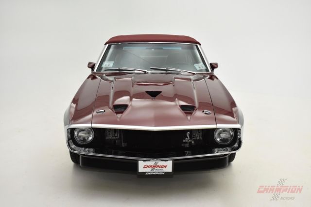 1970 ford mustang shelby 192 miles dark cherry/sebring silver manual