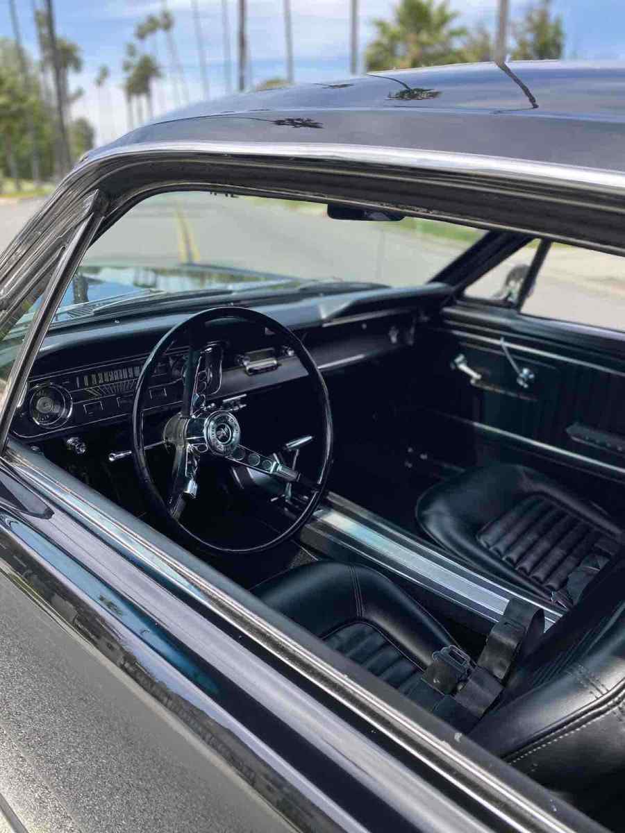 1965 ford mustang black rwd automatic black