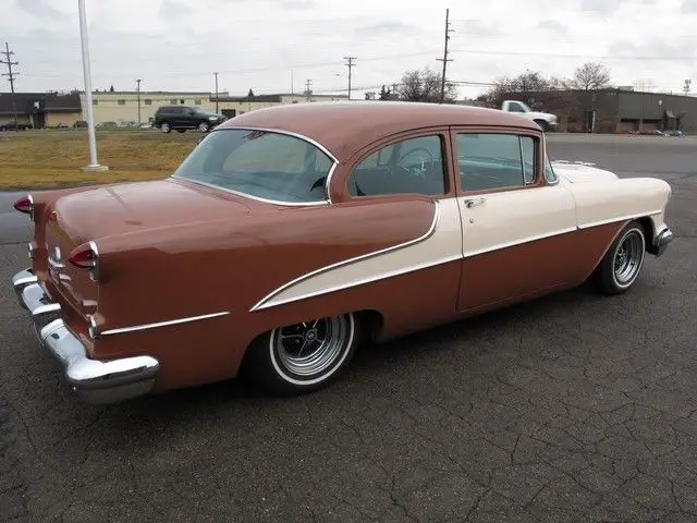 1955 oldsmobile 88 47093 miles two tone bronze 2 door v8 automatic