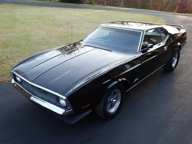 1972 ford mustang....black on black.....v8....automatic transmission