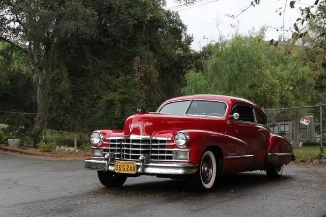 1947 cadillac series 62 series 62 9114 miles red 2 door coupe 350 zz 355 hp auto