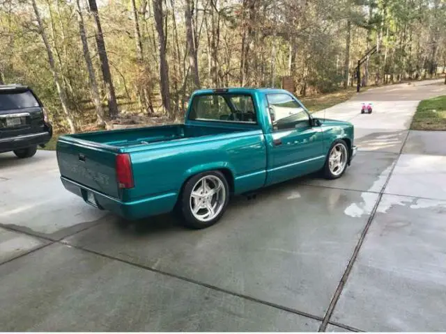 94 c1500 short bed chevy lowered shop truck hot rod c10 obs silverado