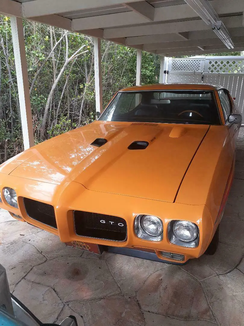 1970 pontiac gto orbit orange hardtop automatic humbler option