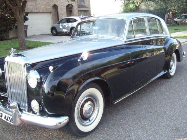 1961 bentley s2, saloon, tuxedo silver over black, gray connolly leather, rhd