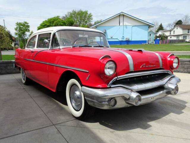 1956 pontiac chieftain beautiful car v8 2-door great colors no reserve