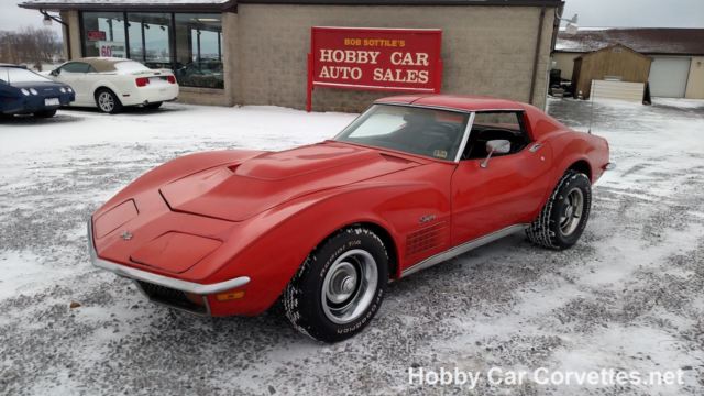 1971 ontario orange corvette stingray t top for sale