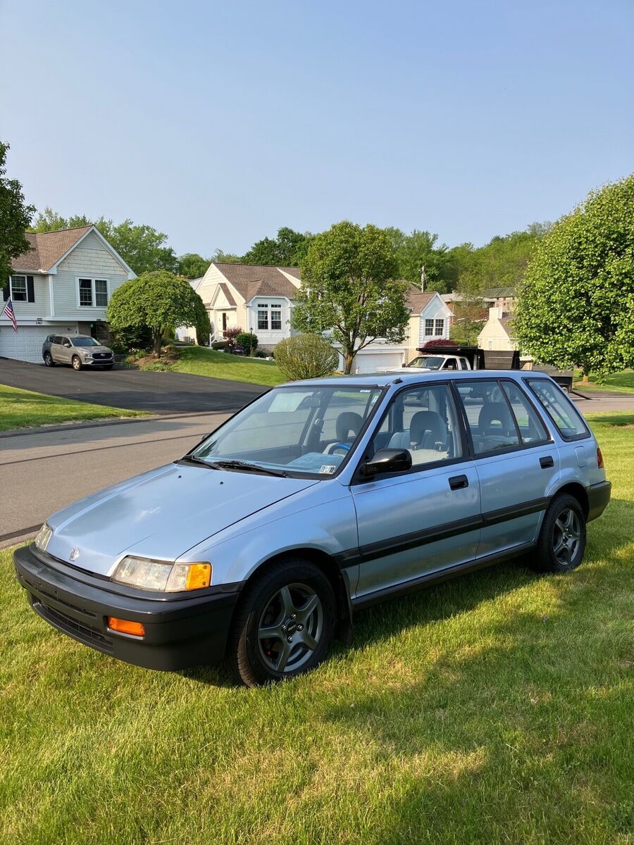 1989 honda civic wagon blue fwd automatic