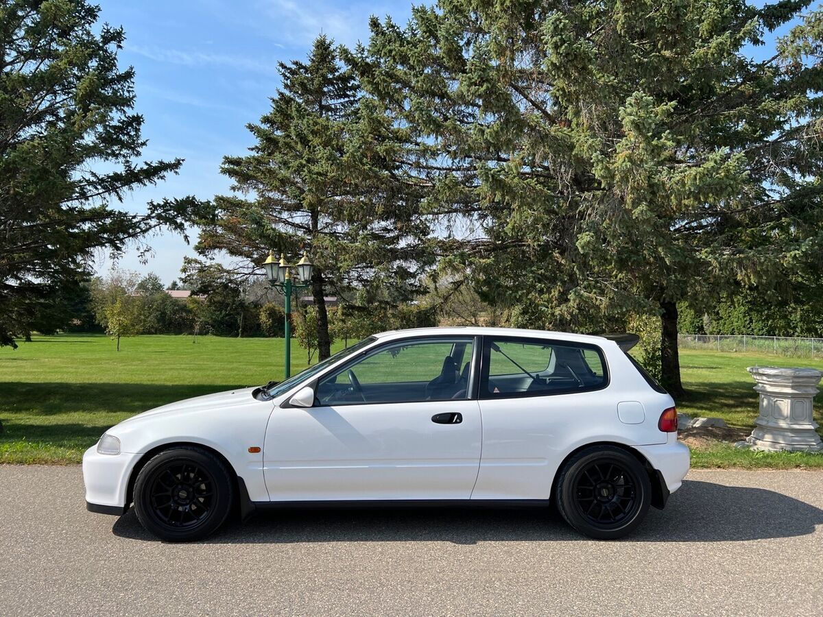 1992 honda civic hatchback white fwd manual si