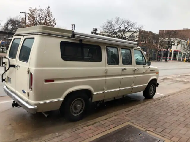 1990 ford e-150 econoline van white rwd automatic