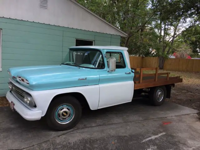 perfect little 1961 apache c10 stake bed 283, 4 speed