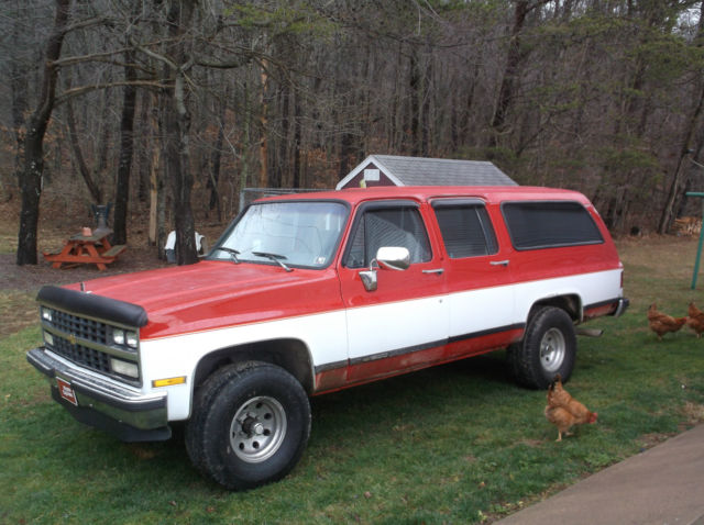 vintage 1989 chevrolet surburban 1500~4wd~inspected & runs great! rev. desc