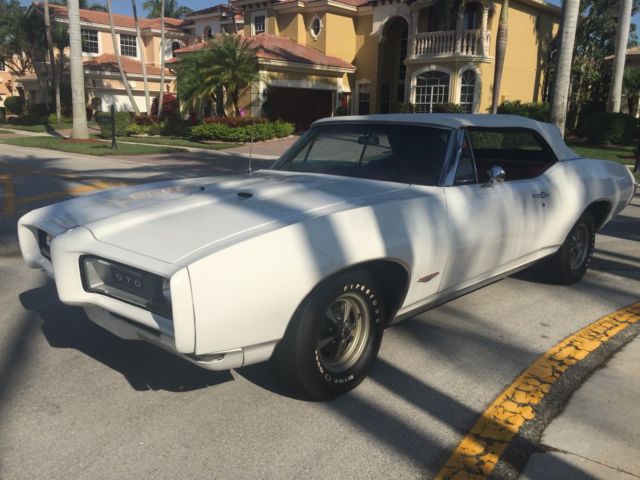 1968 pontiac gto convertible real 242 matching number all stock his/hers shifter