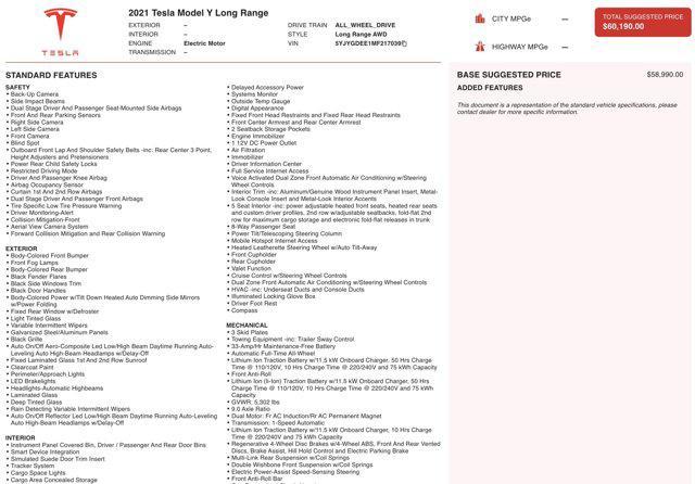 2021 tesla model y long range dual motor all-wheel drive