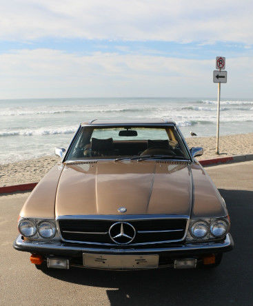 1972 mercedes benz 350sl convertible gold