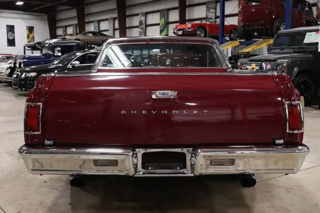 1965 chevrolet el camino 77569 miles madeira maroon coupe 350 v8 automatic