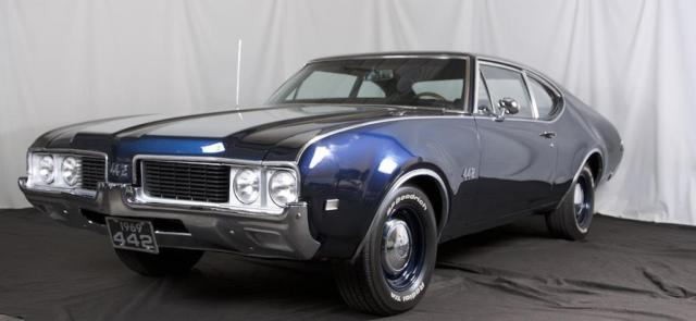 1969 oldsmobile 442 nassau blue 4 speed manual