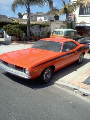 1974 cuda fire red orange black barracuda opt srt8 charger engine fly drive home