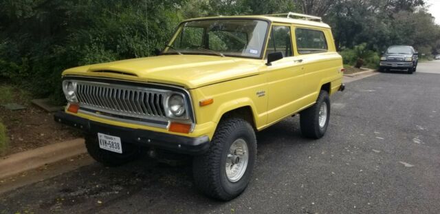 1976 jeep cherokee sj yellow lifted mint condition