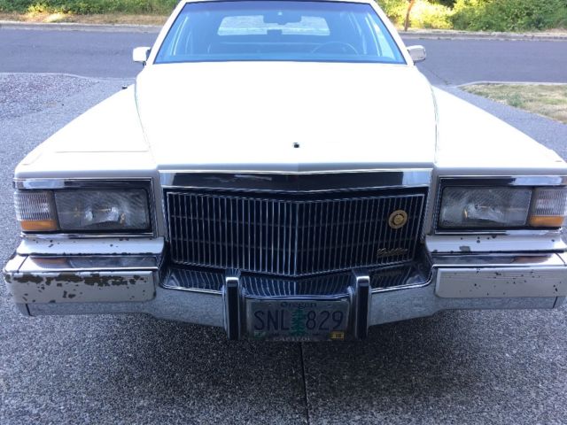 1992 cadillac fleetwood brougham white blue interior 2nd owner