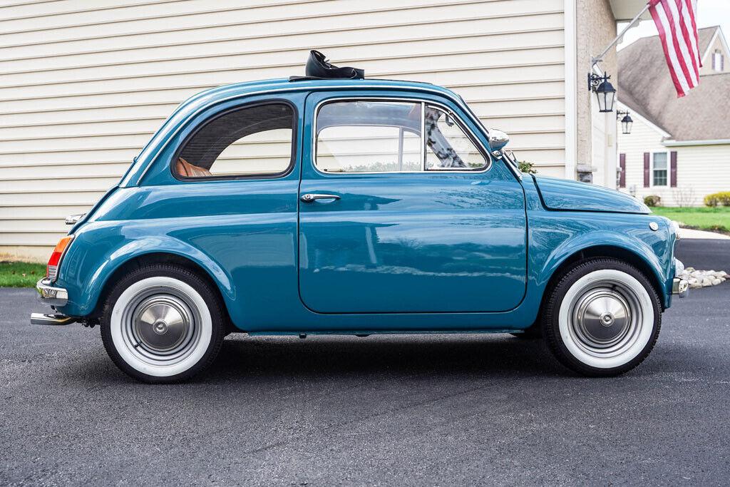 1973 fiat 500l l turquoise blue 650cc
