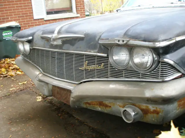 rare 1960 imperial lebaron hardtop project factory black swivel seat