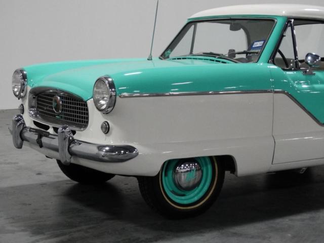 1960 nash metropolitan 36021 miles turquoise/white 2 door 1500cc inline 4-cylin