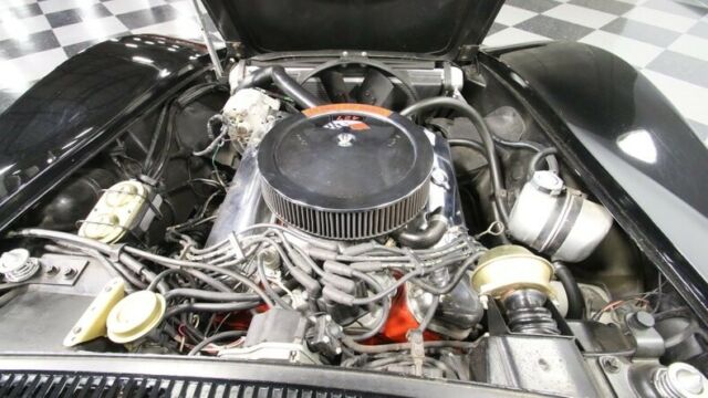 classic vintage chrome 427 convertible vette black tan c3 chevy