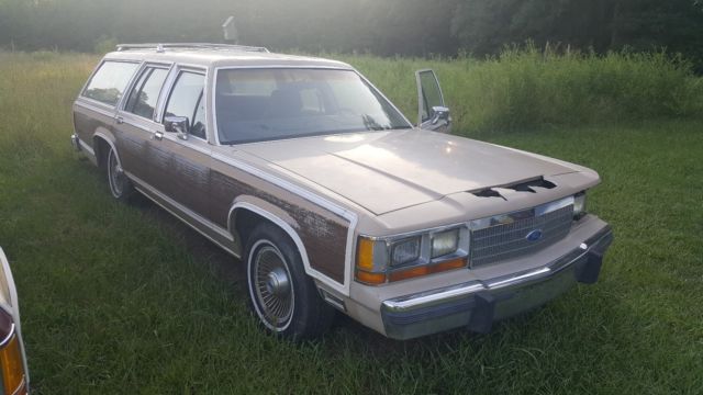 1989 ford ltd country squire lx station wagon rust free runs great