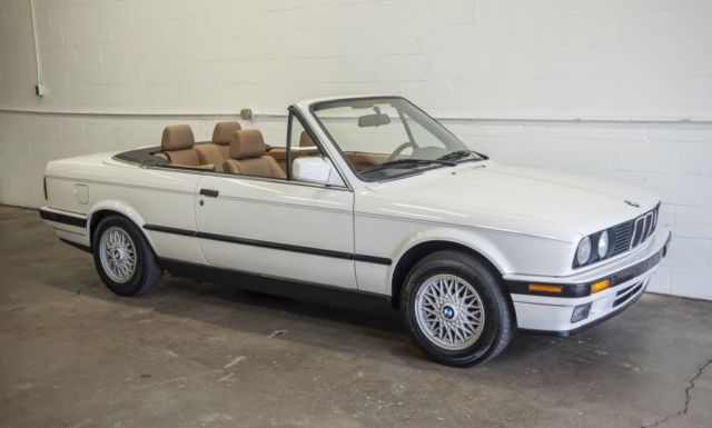 1991 bmw 325i convertible alpine white manual 5 speed 69k miles e30