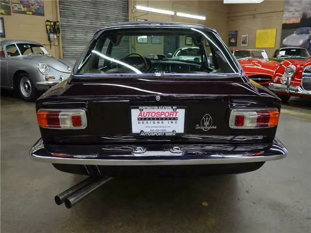 1966 maserati mistral 4.0 coupe aubergine/tan,restored,5 speed,rare folding roof